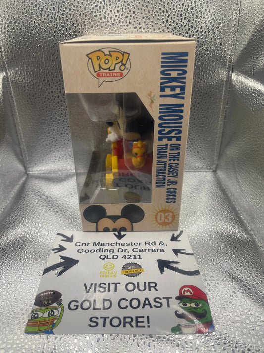 Disneyland 65th Anniversary Mickey Mouse Train Attraction 03 Vinyl Funko Pop! FRENLY BRICKS - Open 7 Days