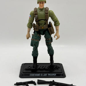 2008 G.I. JOE G.I. JDE Trooper (V1B) Infantry Trooper Black HAIR Loose FRENLY BRICKS - Open 7 Days