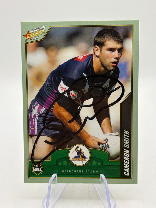 2006 Select NRL - #61 Cameron Smith Melbourne Storm On Card Auto