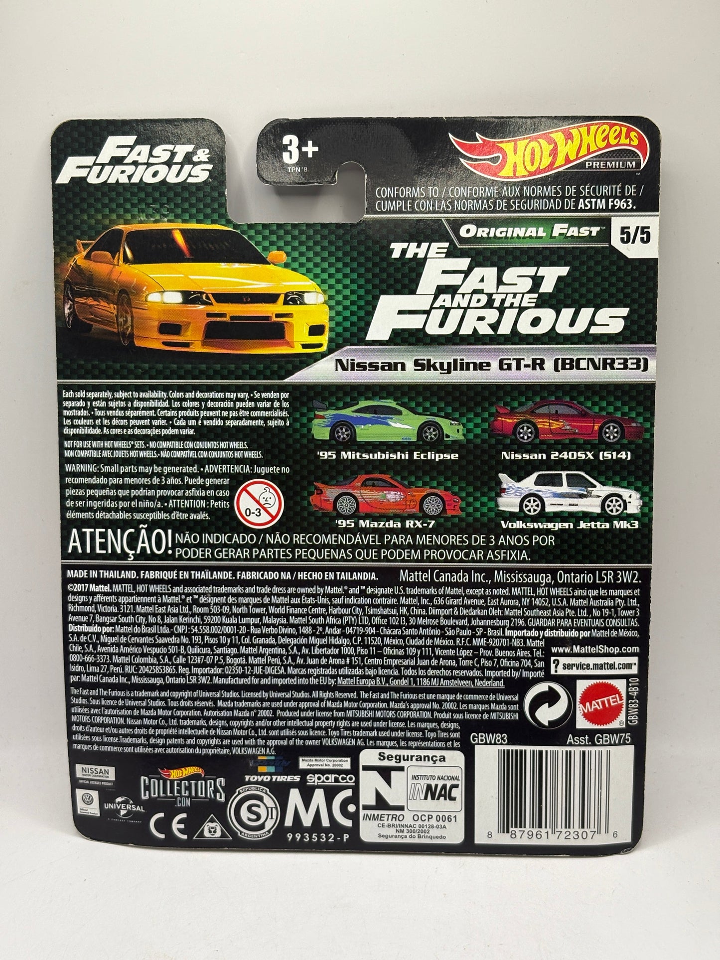 Hot Wheels Premium - Fast & Furious Nissan Skyline GT-R (BCNR33) - 2017 - 5/5 FRENLY BRICKS - Open 7 Days