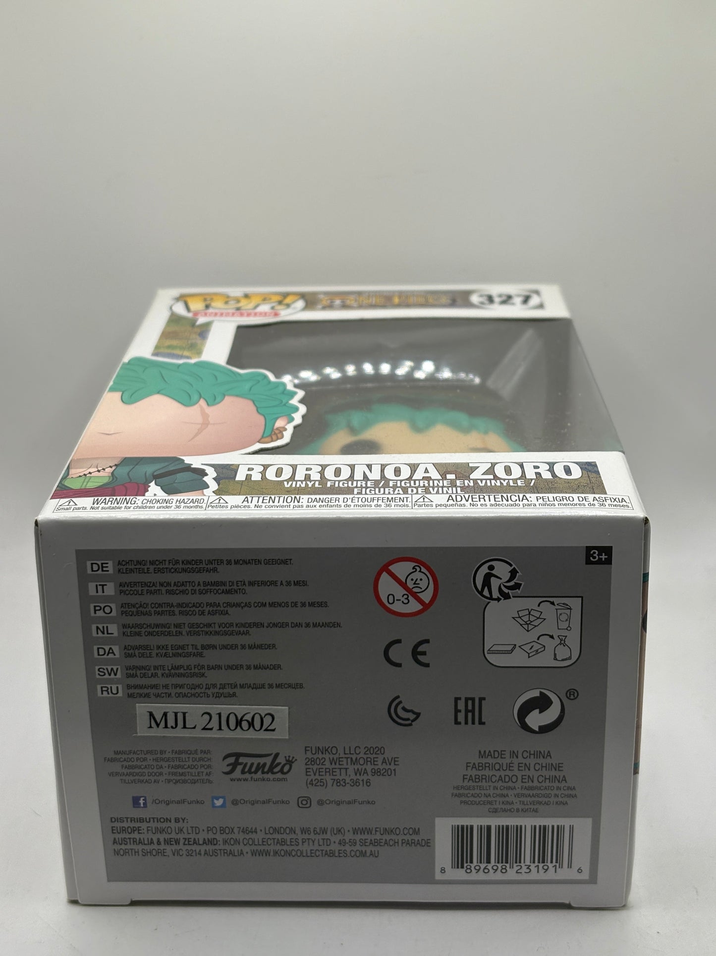 Funko POP! Animation One Piece #327 Roronoa. Zoro Vinyl Figure FRENLY BRICKS - Open 7 Days