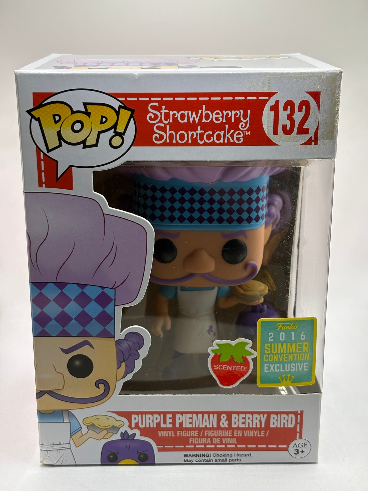 Funko POP! Strawberry Shortcake #132 Purple Pieman & Berry Bird 2016 Con Scented FRENLY BRICKS - Open 7 Days