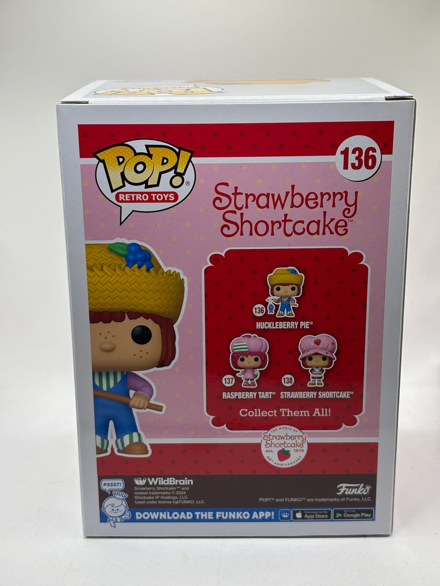 Funko POP! Retro Toys Strawberry Shortcake #136 Huckleberry Pie Vinyl Figure FRENLY BRICKS - Open 7 Days