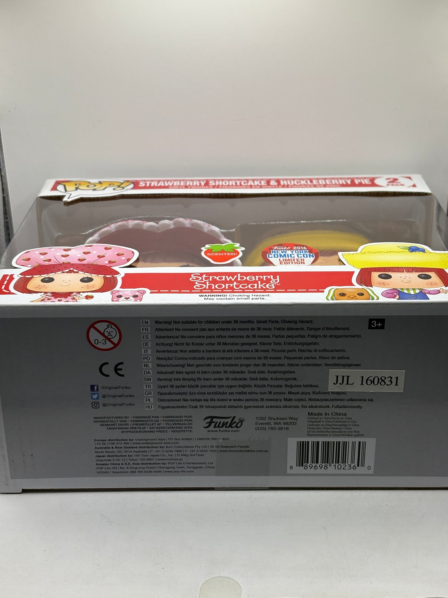Funko POP! Strawberry Shortcake & Huckleberry Pie 2 Pack Scented 2016 NYCC FRENLY BRICKS - Open 7 Days