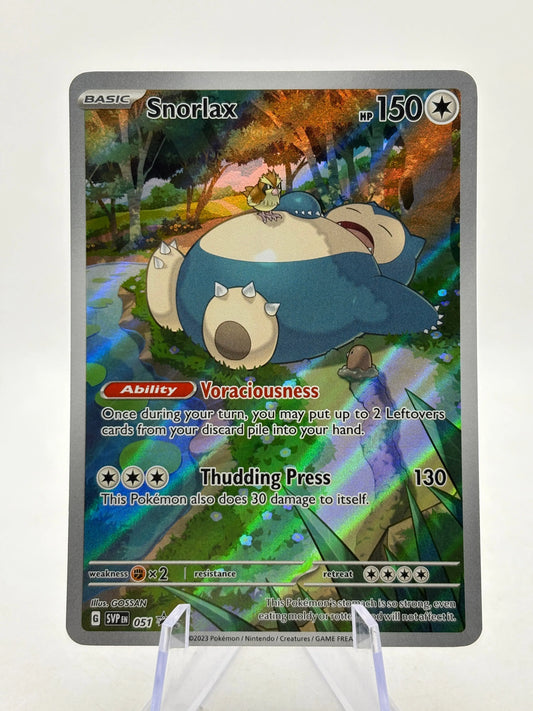 Pokemon TCG SVP Promos - Snorlax SVP051 Black Star Promo LP (1) FRENLY BRICKS - Open 7 Days