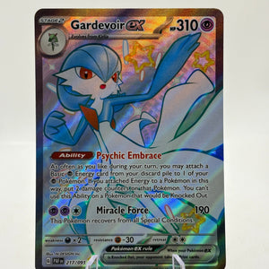 Pokemon TCG Paldean Fates - Gardevoir EX 217/091 Full Art Shiny NM FRENLY BRICKS - Open 7 Days