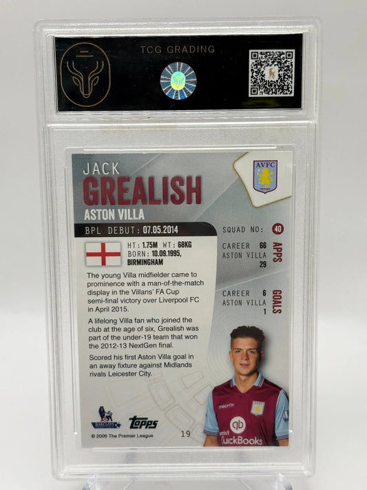 TCG Grading 8.5 2015-16 Topps Premier League Jack Grealish Future Star FRENLY BRICKS - Open 7 Days