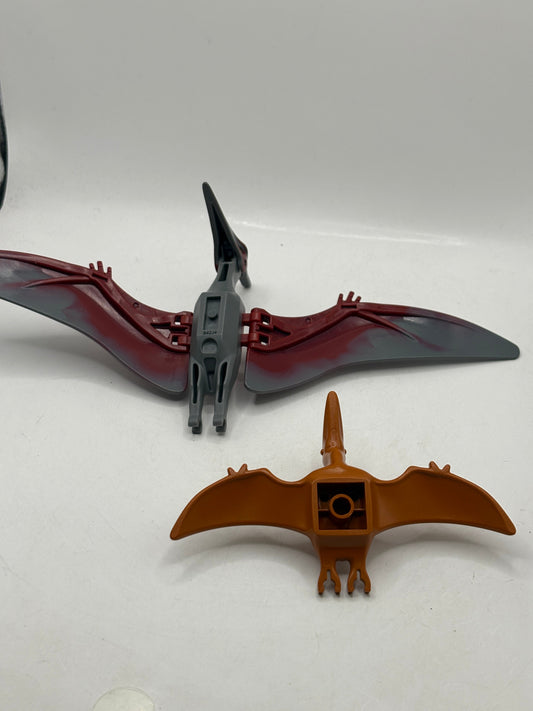 Lego Jurassic Pterodactyl Minifigure lot x 2 Incomplete FRENLY BRICKS - Open 7 Days