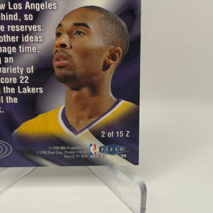 1997-98 Fleer - Kobe Bryant #2 of 15 Z Zone Insert FRENLY BRICKS - Open 7 Days