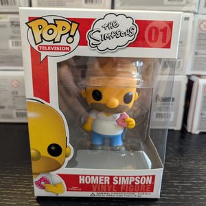 Funko POP Vinyl - Television - The Simpsons - Homer Simpson - #01 FRENLY BRICKS - Open 7 Days