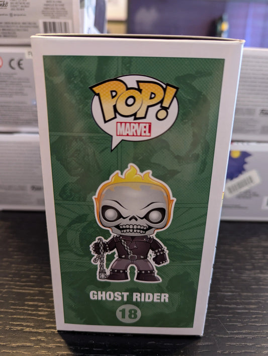 Funko Pop! Marvel Ghost Rider Glow in the Dark Exclusive #18 FRENLY BRICKS - Open 7 Days