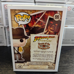 Funko Pop Vinyl #199 Indiana Jones Vaulted Grail 2016 SDCC Excellent Condition FRENLY BRICKS - Open 7 Days