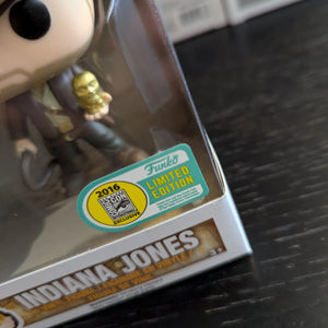 Funko Pop Vinyl #199 Indiana Jones Vaulted Grail 2016 SDCC Excellent Condition FRENLY BRICKS - Open 7 Days