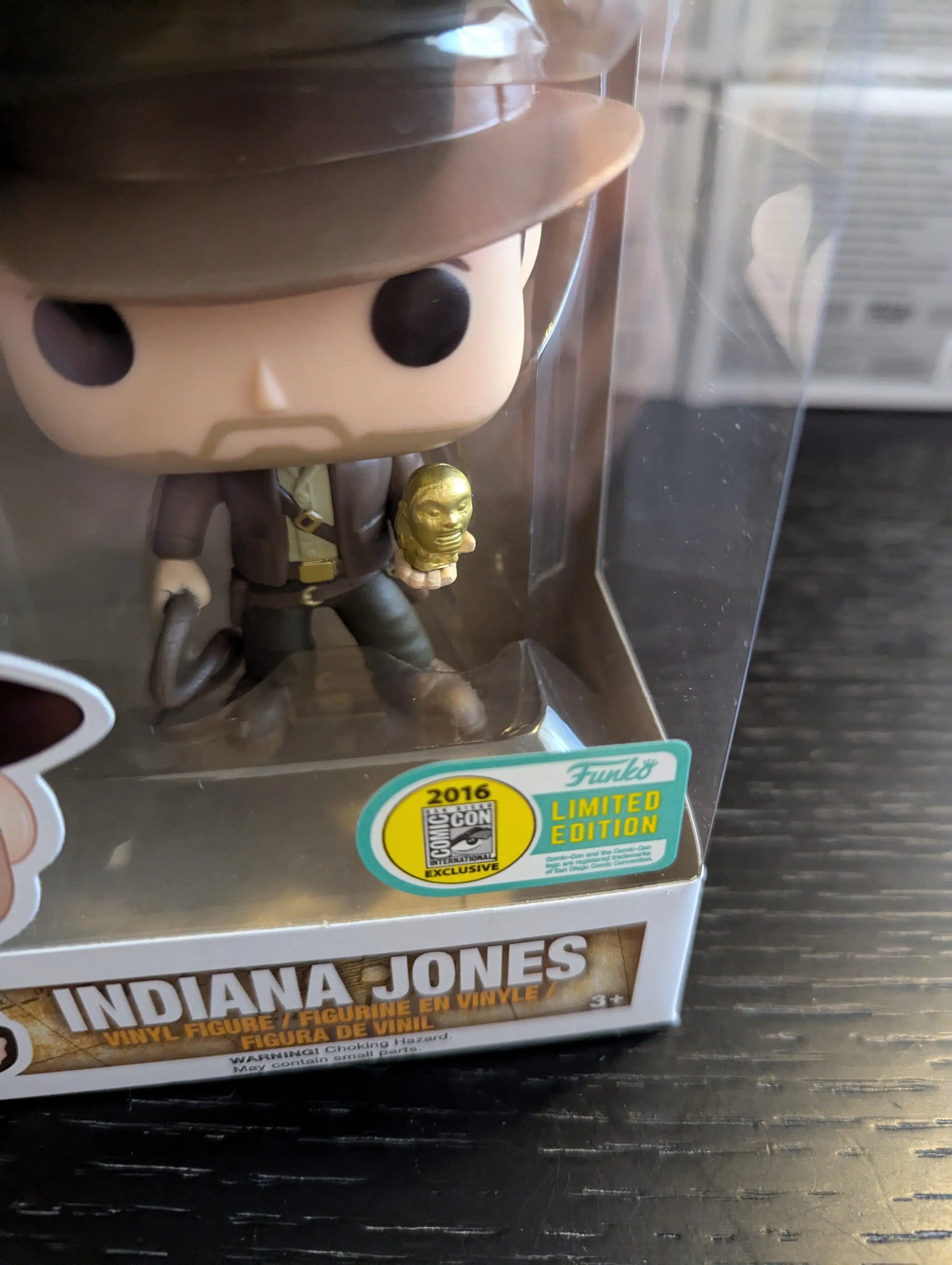 Funko Pop Vinyl #199 Indiana Jones Vaulted Grail 2016 SDCC Excellent Condition FRENLY BRICKS - Open 7 Days