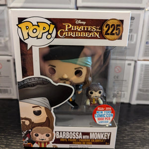 Funko POP Vinyl - Disney Pirates Of The Caribbean - Barbossa With Monkey - #225 FRENLY BRICKS - Open 7 Days