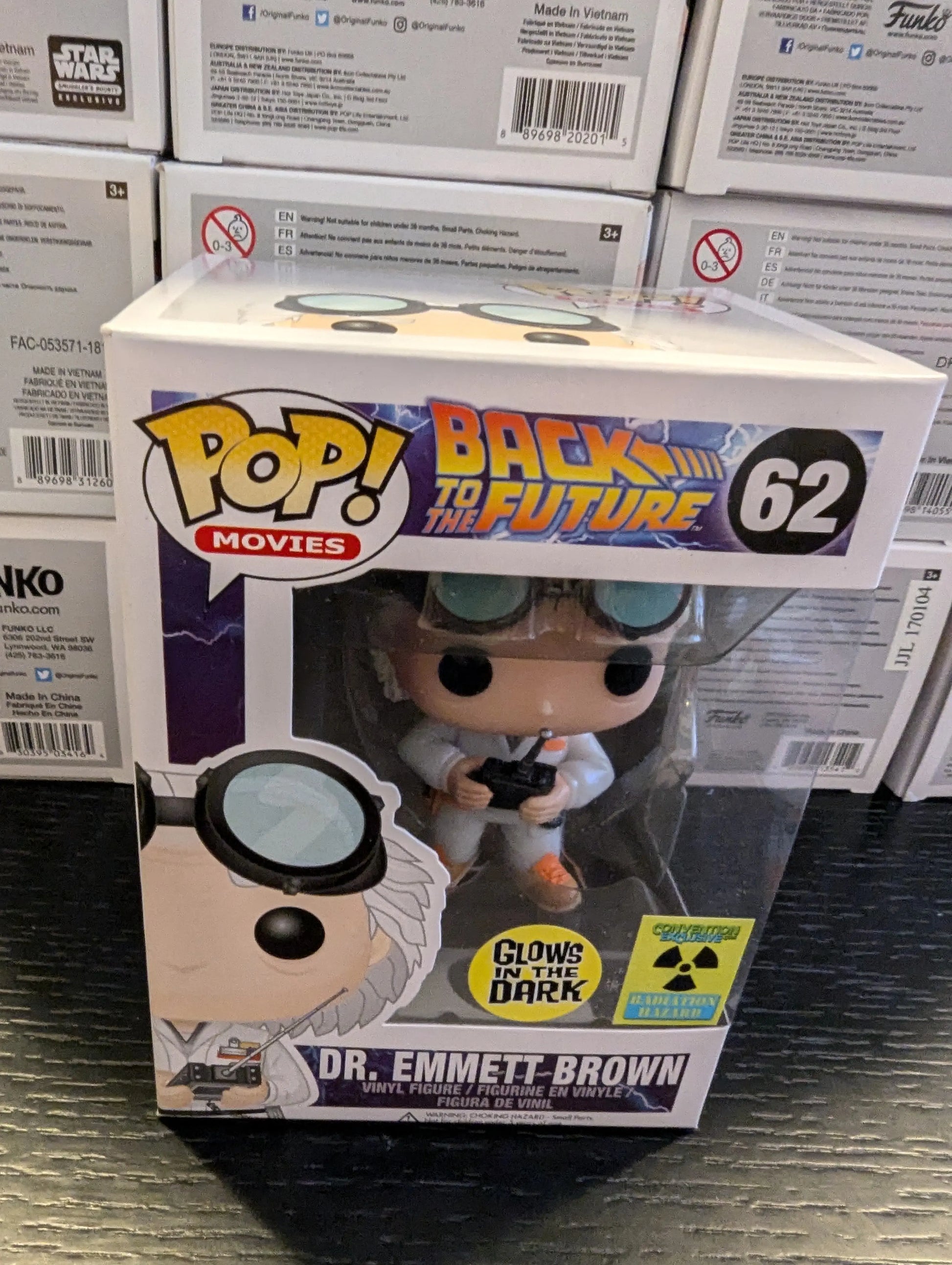 Funko Pop! Vinyl: Back to the Future - Dr. Emmett Brown - (Glow) GITD FRENLY BRICKS - Open 7 Days