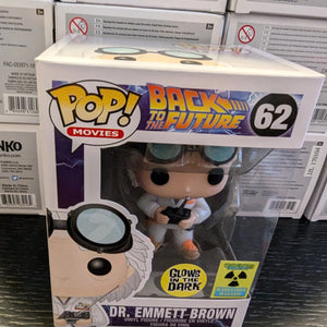 Funko Pop! Vinyl: Back to the Future - Dr. Emmett Brown - (Glow) GITD FRENLY BRICKS - Open 7 Days