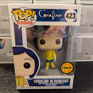 Funko Pop Animation Coraline in Raincoat 423 Limited CHASE Edition FRENLY BRICKS - Open 7 Days