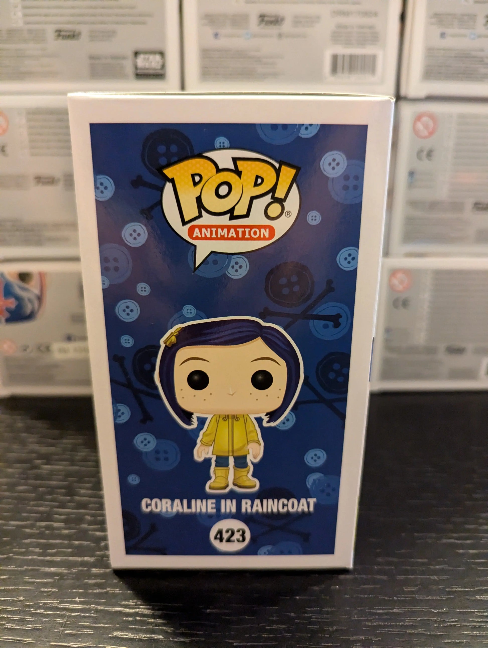 Funko Pop Animation Coraline in Raincoat 423 Limited CHASE Edition FRENLY BRICKS - Open 7 Days