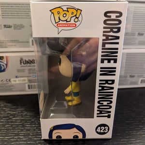 Funko Pop Animation Coraline in Raincoat 423 Limited CHASE Edition FRENLY BRICKS - Open 7 Days