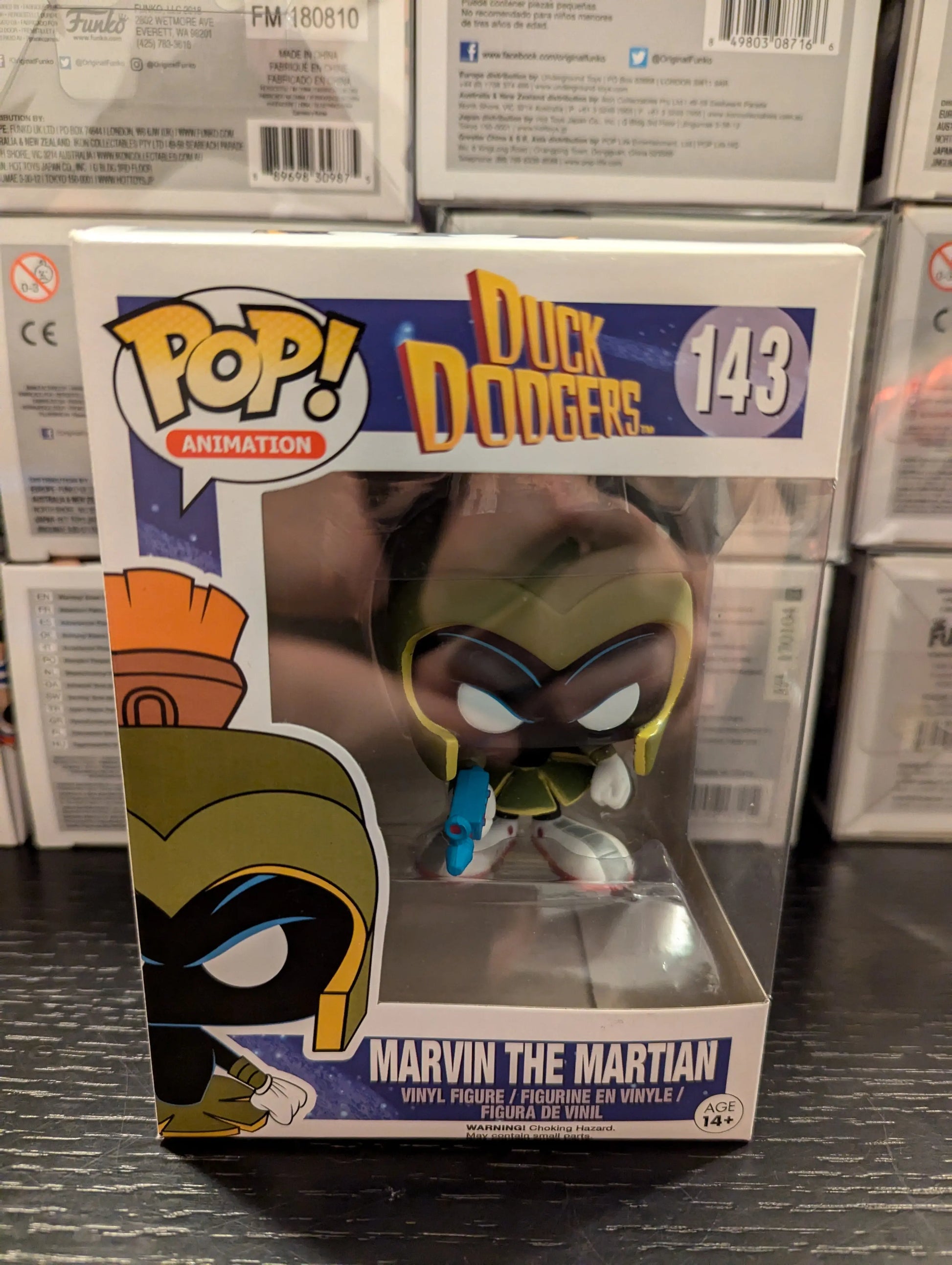 Funko POP MARVIN THE MARTIAN  143 FRENLY BRICKS - Open 7 Days