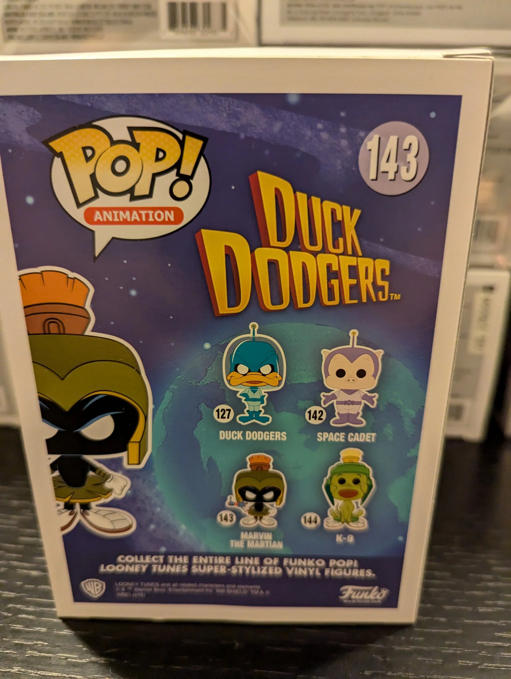 Funko POP MARVIN THE MARTIAN  143 FRENLY BRICKS - Open 7 Days