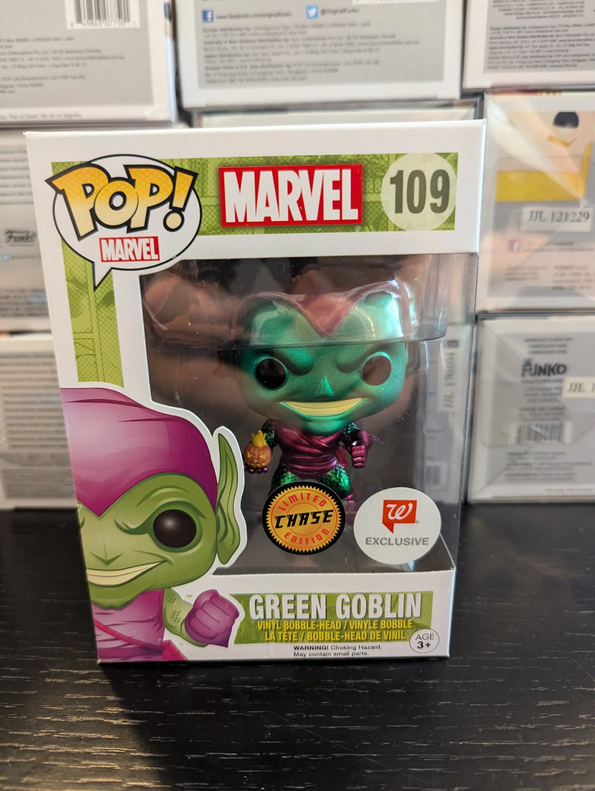 Funko Pop! Vinyl: Marvel - Green Goblin (Metallic) Limited (Chase) - Walgreens FRENLY BRICKS - Open 7 Days