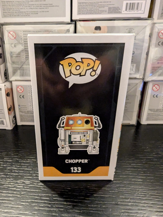 Funko POP! Star Wars Rebels CHOPPER #133 2017 Galactic Convention Exclusive FRENLY BRICKS - Open 7 Days