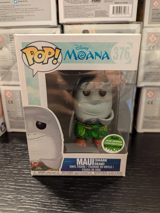 Funko Pop Vinyl - #376 2015 Spring Convention Exclusive Maui (Shark Head/Moana) FRENLY BRICKS - Open 7 Days