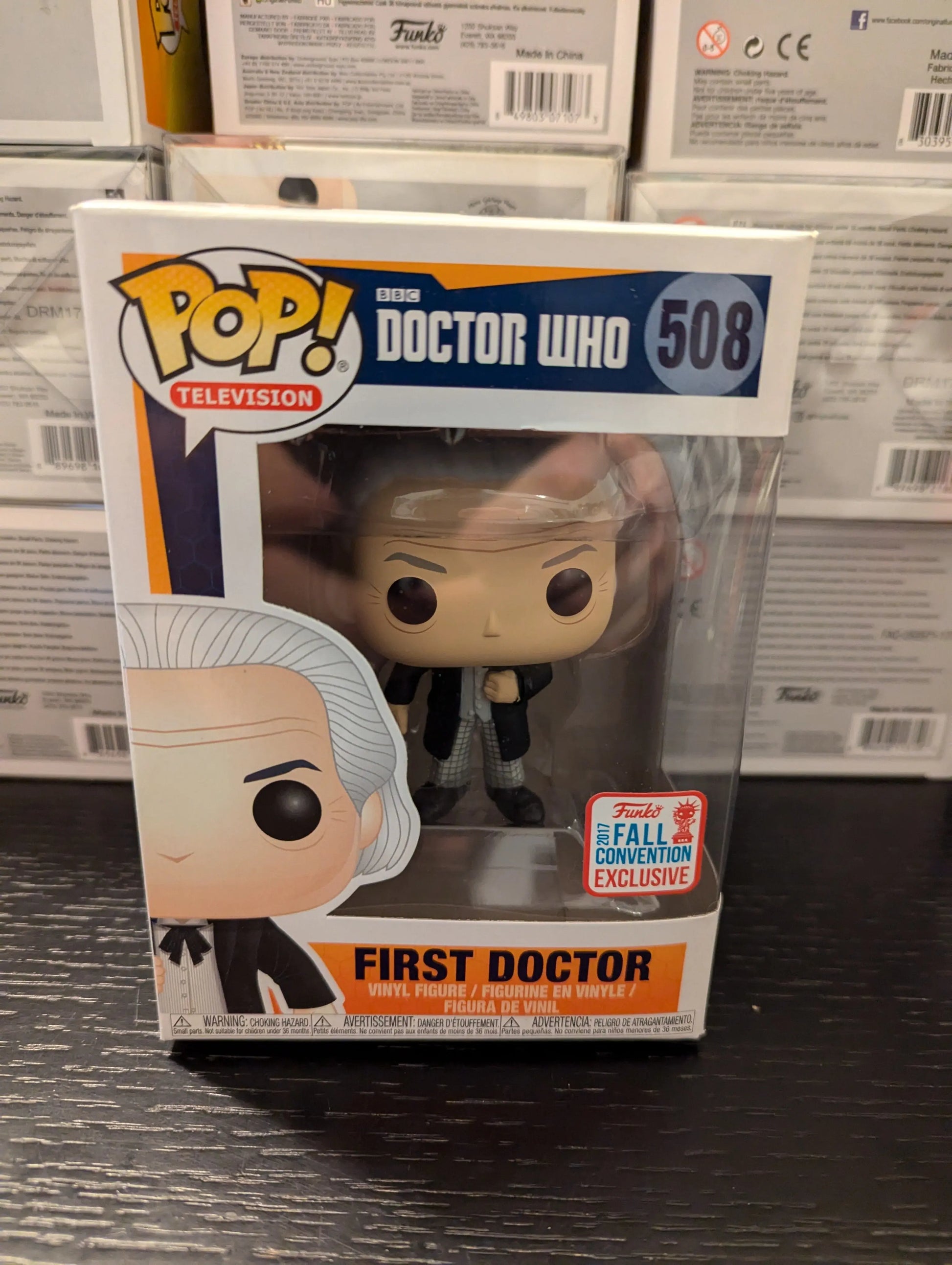 Funko POP Doctor Who First Doctor 508 NYCC 2017 Exclusive Hartnell FRENLY BRICKS - Open 7 Days