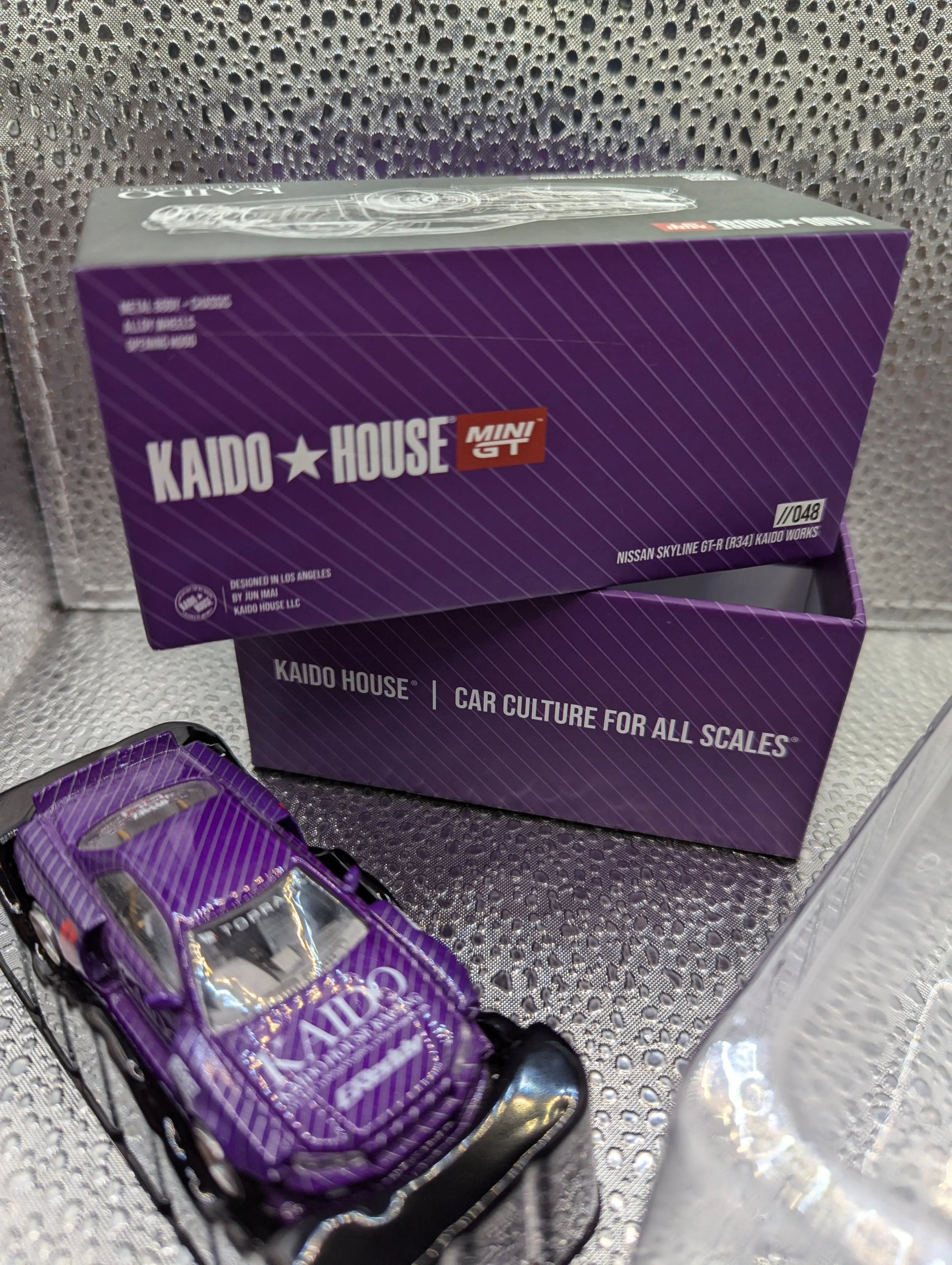 Kaido House x Mini GT Nissan Skyline GT-R R34 Kaido Works V1 1/64 Opened Box FRENLY BRICKS - Open 7 Days