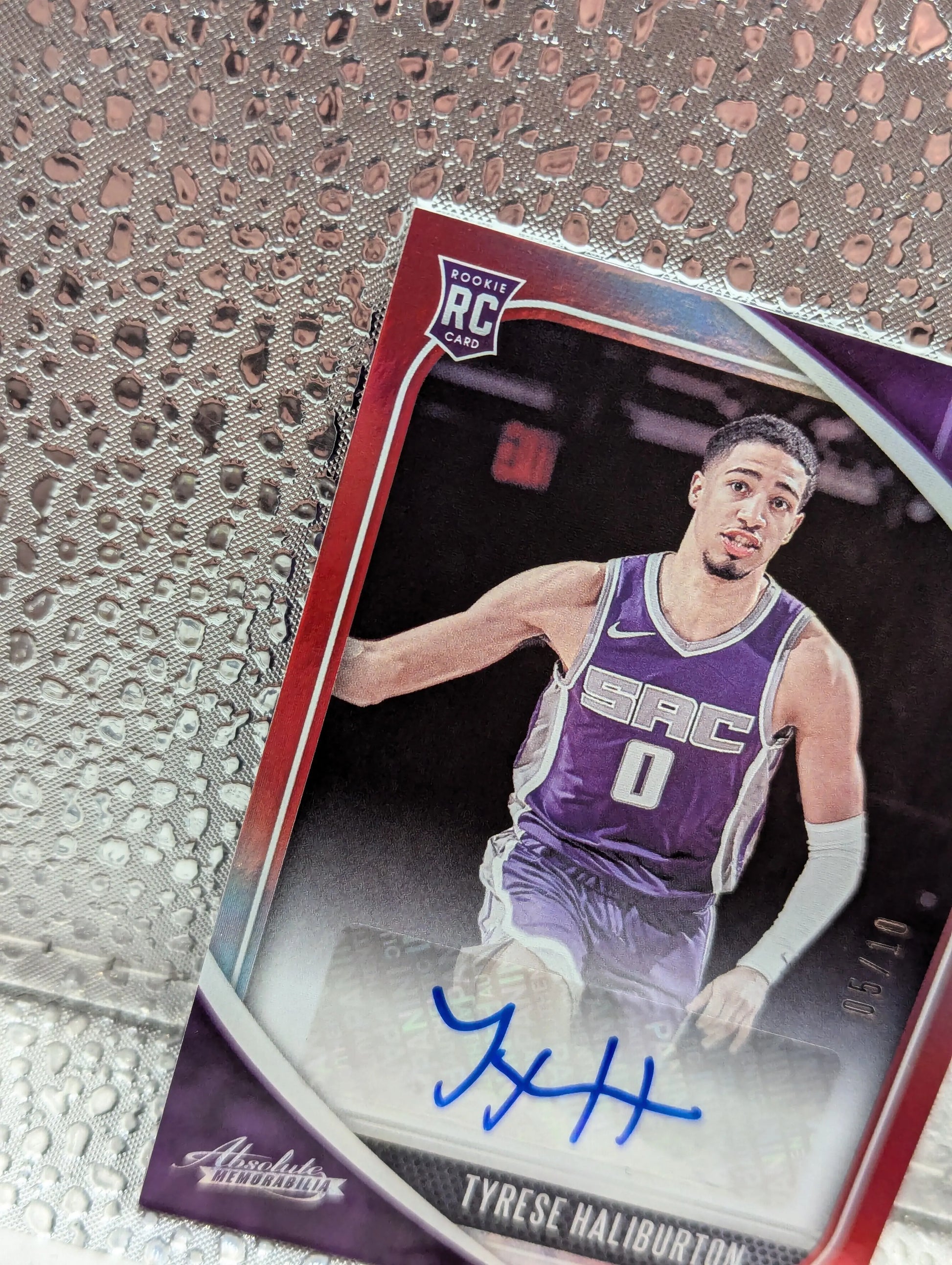 2020-21 Panini Absolute TYRESE HALIBURTON Rookie AUTO /10 FRENLY BRICKS - Open 7 Days