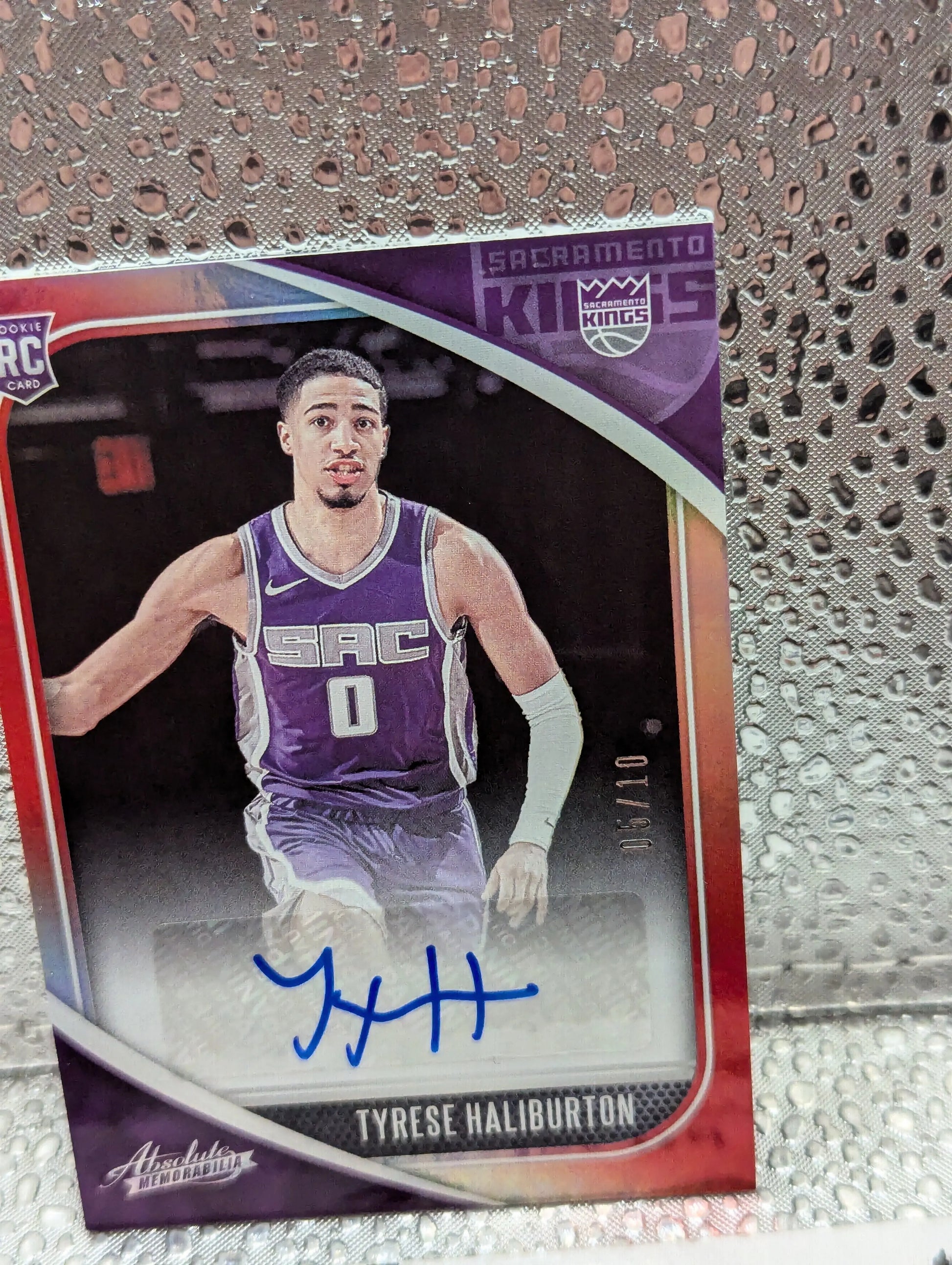 2020-21 Panini Absolute TYRESE HALIBURTON Rookie AUTO /10 FRENLY BRICKS - Open 7 Days