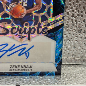 2023-24 Panini Mosaic ZEKE NNAJI scripts Genesis AUTO FRENLY BRICKS - Open 7 Days