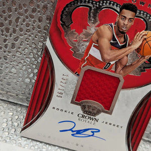 2018-19 Panini Crown Royale TROY BROWN JR. /199 AUTO PATCH ROOKIE FRENLY BRICKS - Open 7 Days