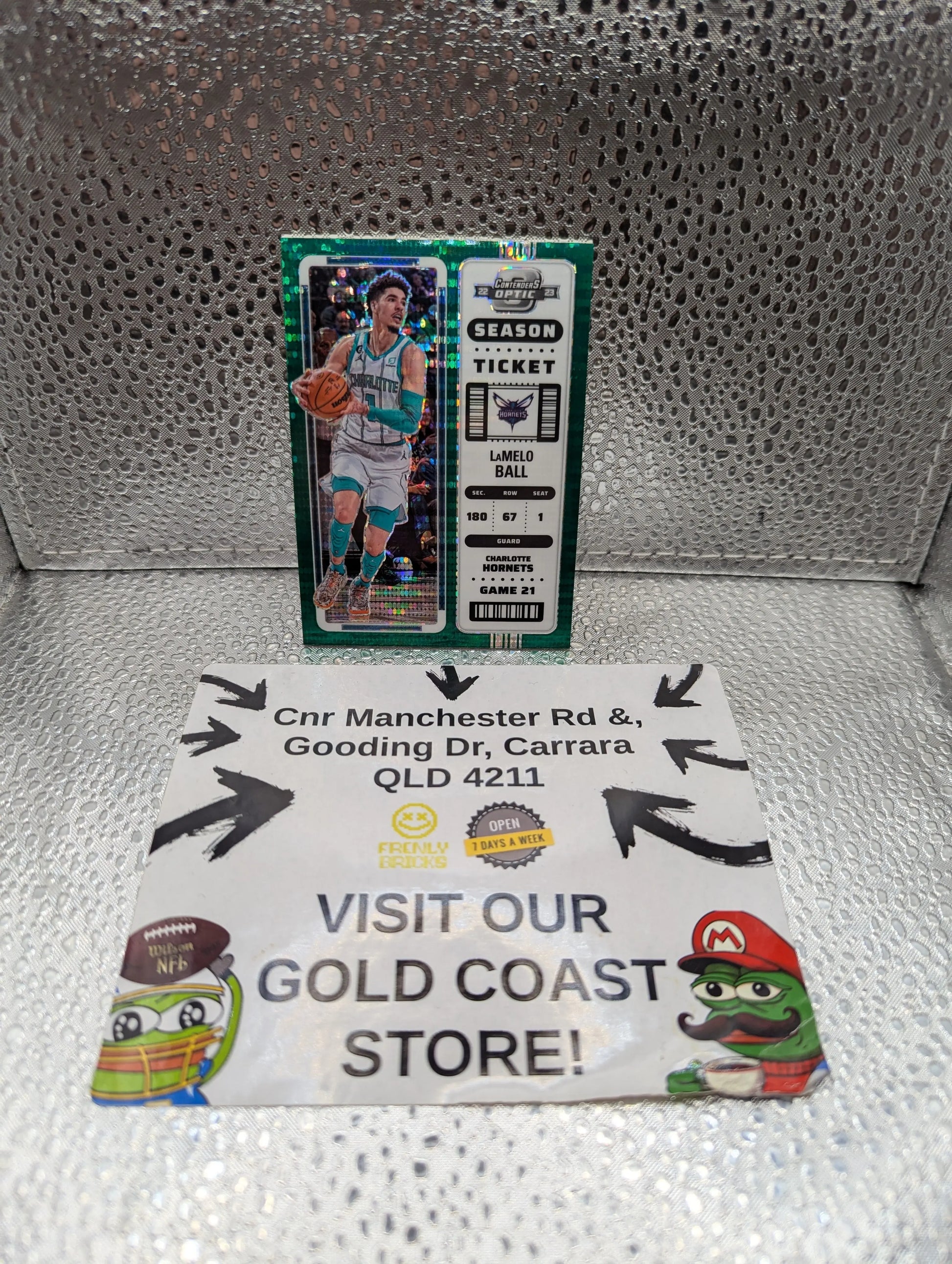 2022-23 Panini Optic Donruss LAMELO BALL /25 GREEN FRENLY BRICKS - Open 7 Days