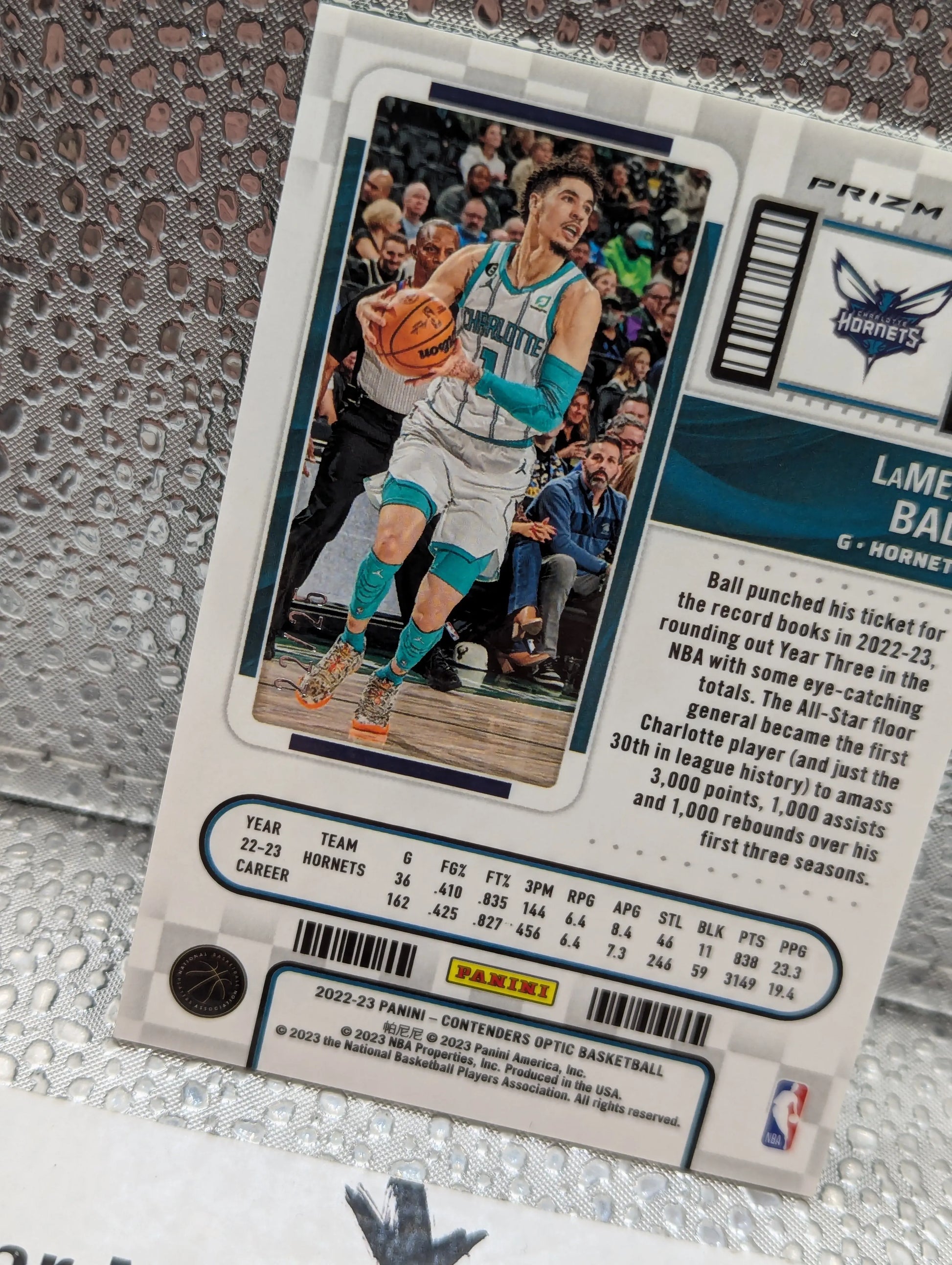 2022-23 Panini Optic Donruss LAMELO BALL /25 GREEN FRENLY BRICKS - Open 7 Days