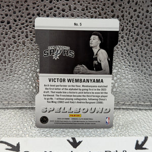 2023-24 Panini Elite VICTOR WEBANYAMA ROOKIE letter A orange FRENLY BRICKS - Open 7 Days