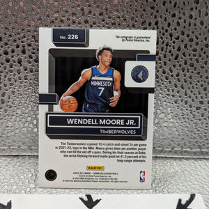 2022-23 Panini Donruss MOJO WENDELL MOORE JR. RATED ROOKIE auto FRENLY BRICKS - Open 7 Days