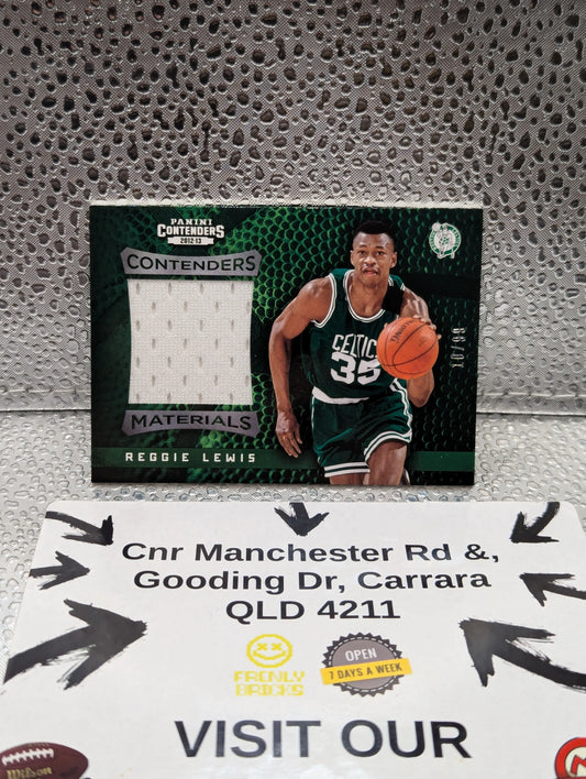 2012-13 Panini Contenders REGGIE LEWIS /99 Materials FRENLY BRICKS - Open 7 Days