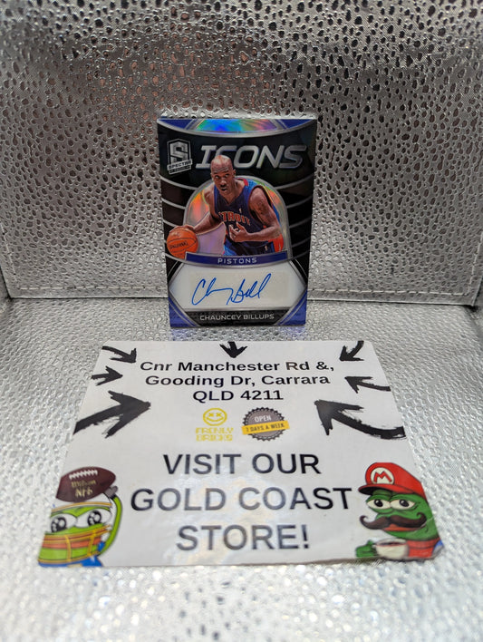 2019-20 Panini Spectra Icons CHAUNCEY BILLUPS auto /99 FRENLY BRICKS - Open 7 Days