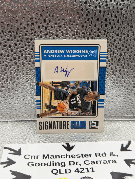 2014-15 Panini Donruss ANDREW WIGGINS Rookie /40 AUTO signature Series FRENLY BRICKS - Open 7 Days