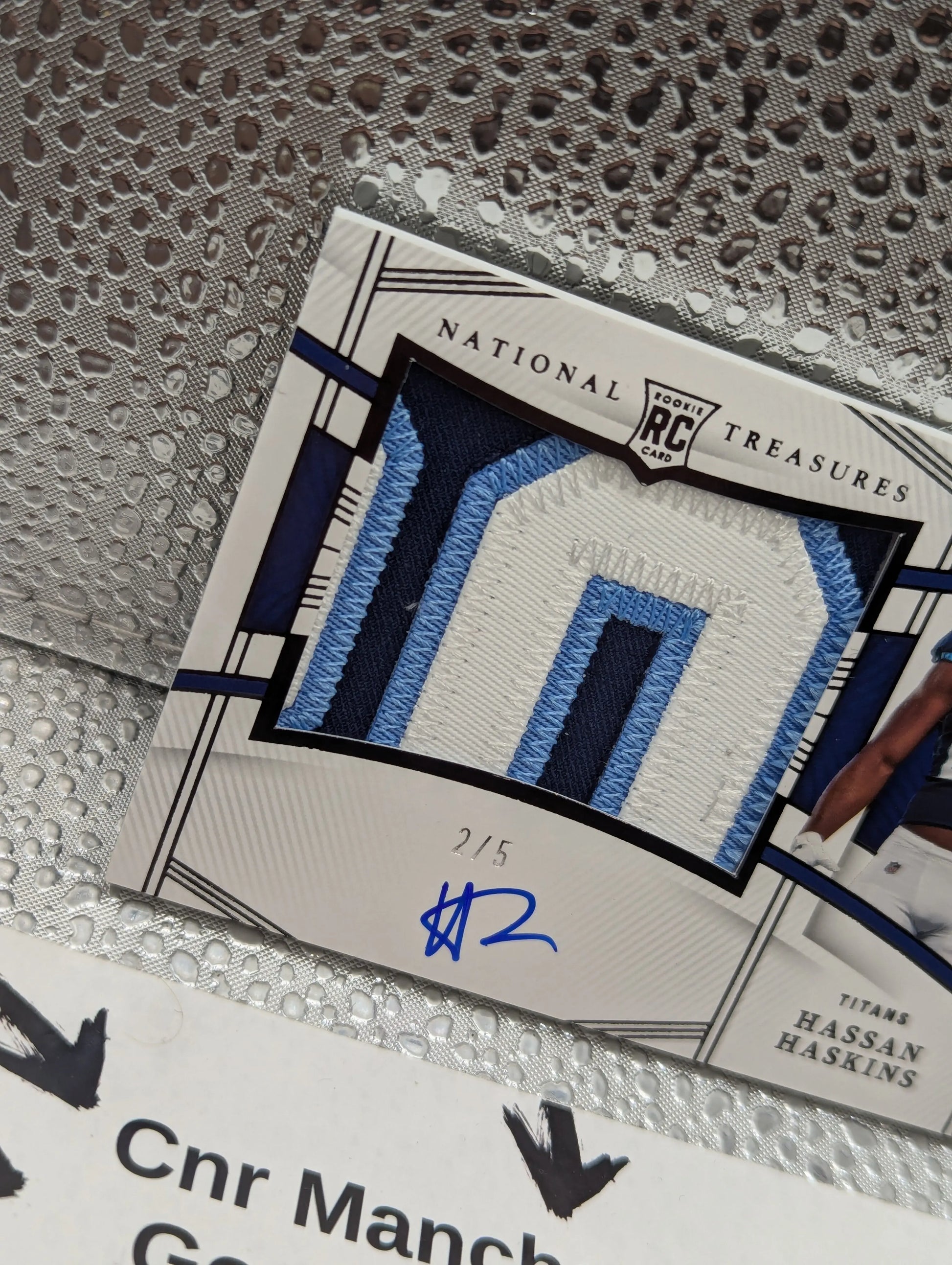 2022 Panini National Treasures ROOKIE Hassan Haskins Patch Auto /5 FRENLY BRICKS - Open 7 Days