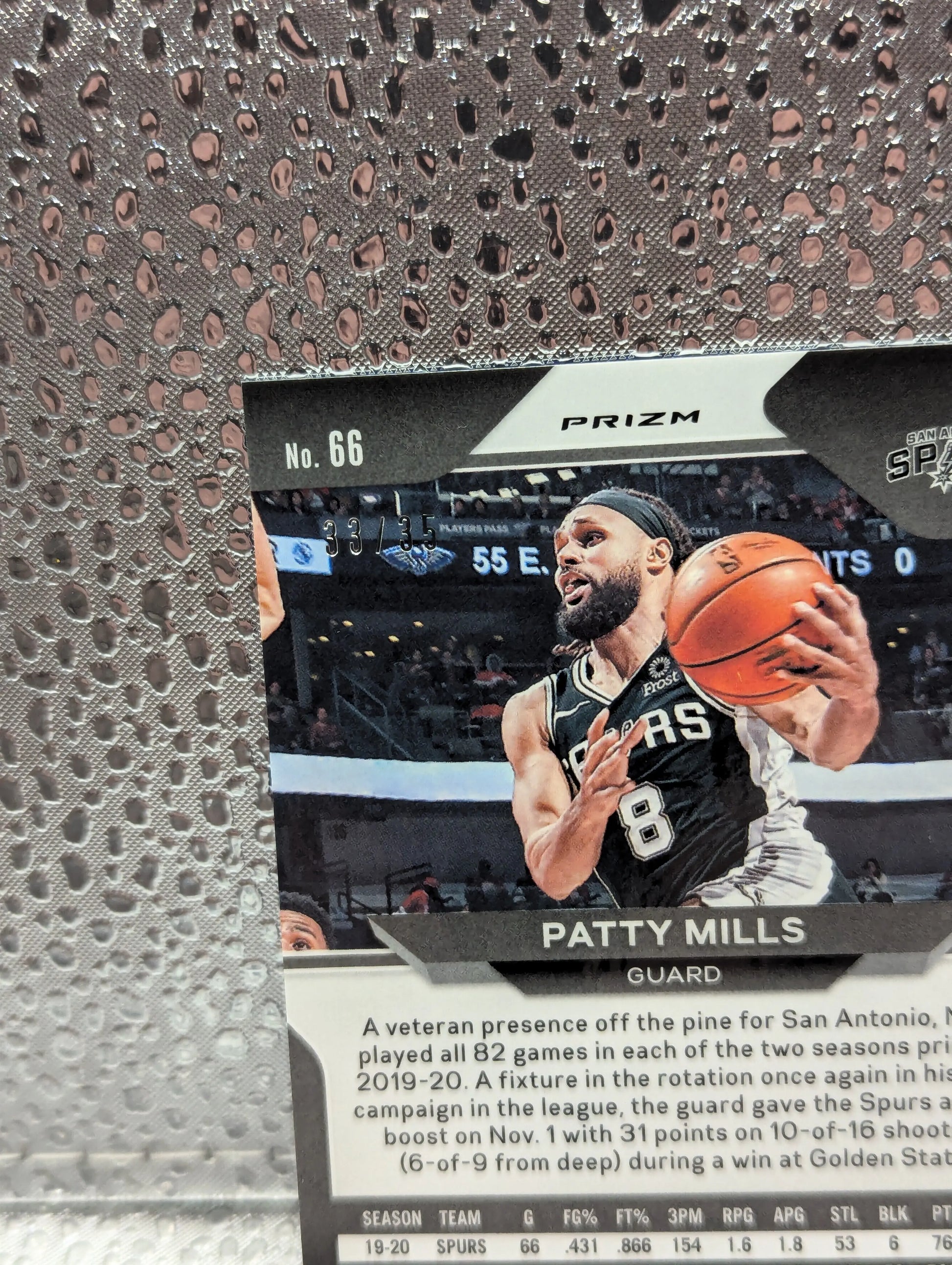 2020-21 Panini Prizm PATTY MILLS Blue Shimmer /35 FRENLY BRICKS - Open 7 Days