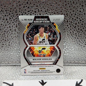 2022-23 Panini OBSIDIAN Walker Kessler ROOKIE AUTO /50 Volcanic FRENLY BRICKS - Open 7 Days