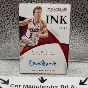 2014-15 Panini IMMACULATE ink /25 Scott Brooks FRENLY BRICKS - Open 7 Days