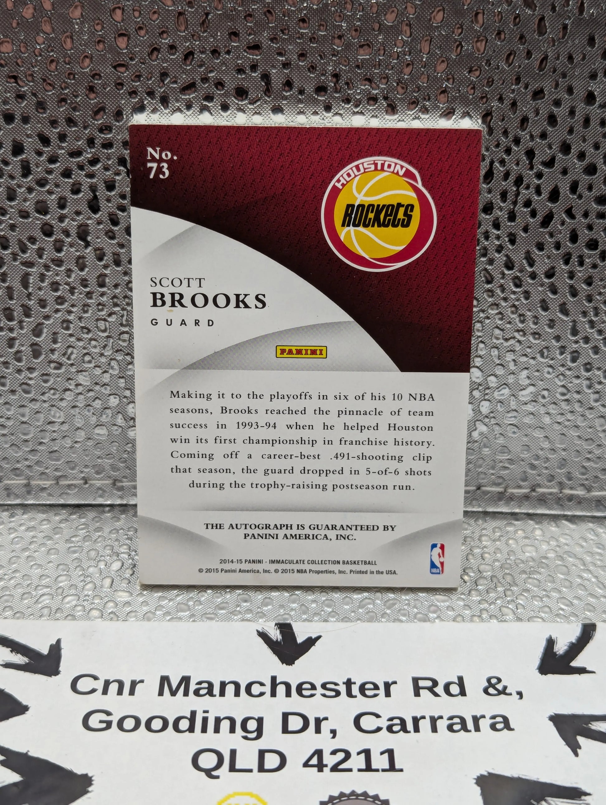 2014-15 Panini IMMACULATE ink /25 Scott Brooks FRENLY BRICKS - Open 7 Days