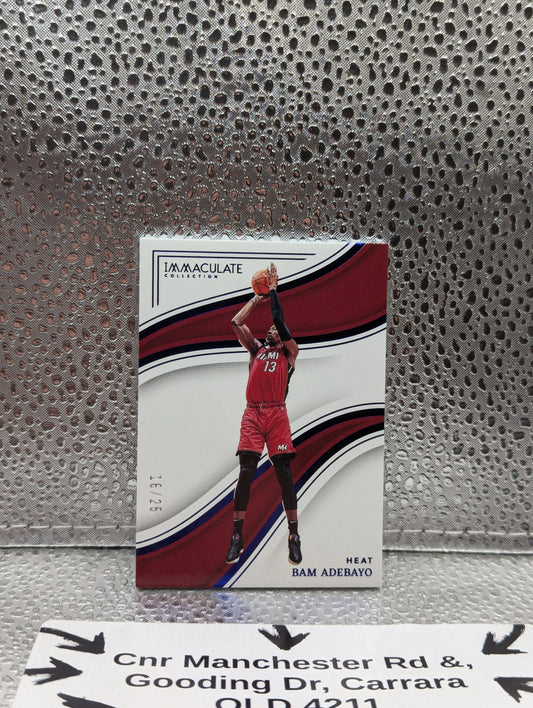 2022-23 Panini Immaculate BAM ADEBAYO /25 Miami Heat FRENLY BRICKS - Open 7 Days