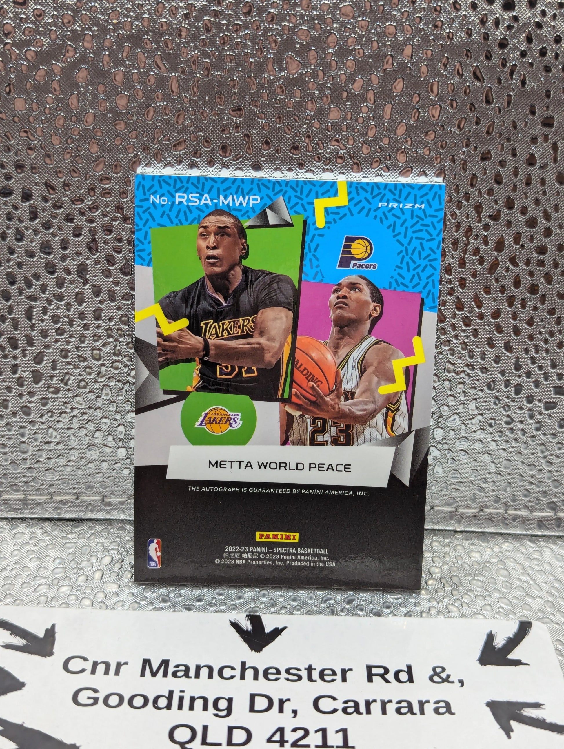 2022-23 Panini SPECTRA Metta World Peace AUTO FRENLY BRICKS - Open 7 Days