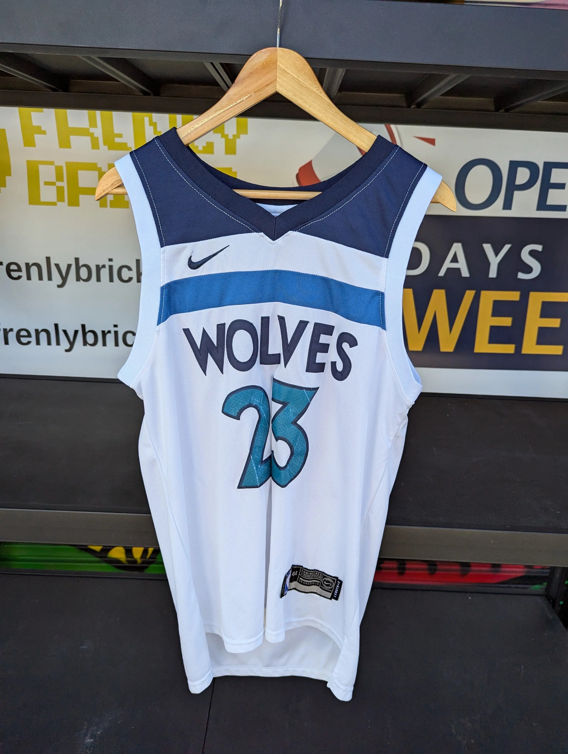 Nike Minnesota Timberwolves #23 Jimmy Butler STITCHED NBA Jersey Size 44 FRENLY BRICKS - Open 7 Days